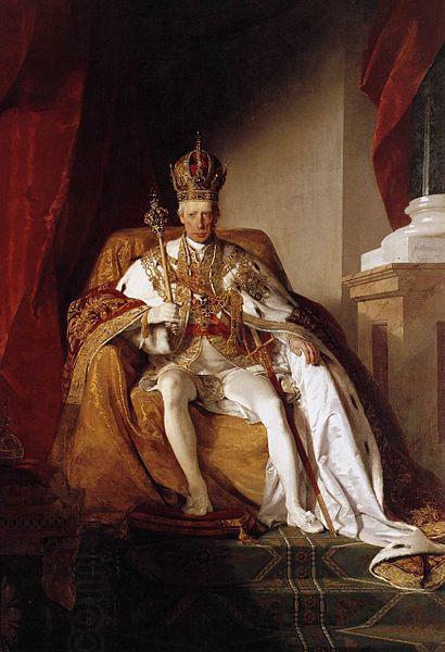 Friedrich von Amerling Emperor Franz I. of Austria wearing the Austrians imperial robes China oil painting art